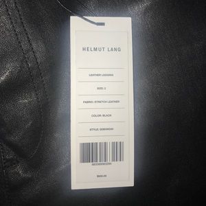 Helmut Lang Leather Leggings